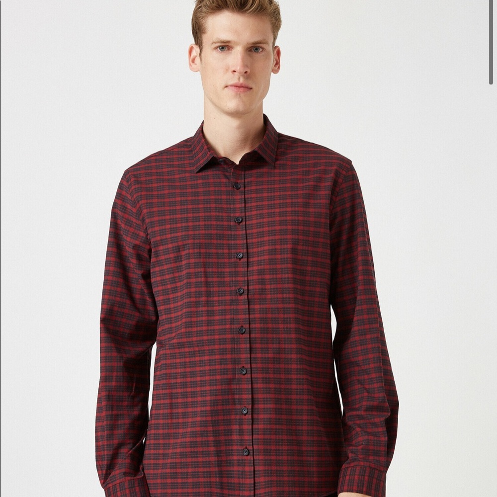 🩵100% Cotton Slimfit Flannel Shirt - Picture 2 of 10